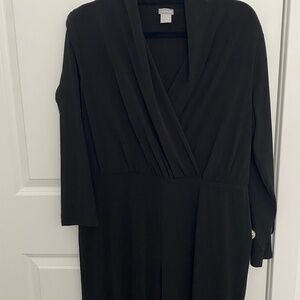 Chico’s Black Formal V Neck Jumpsuit